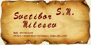 Svetibor Milešev vizit kartica